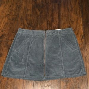 blue corduroy skirt
